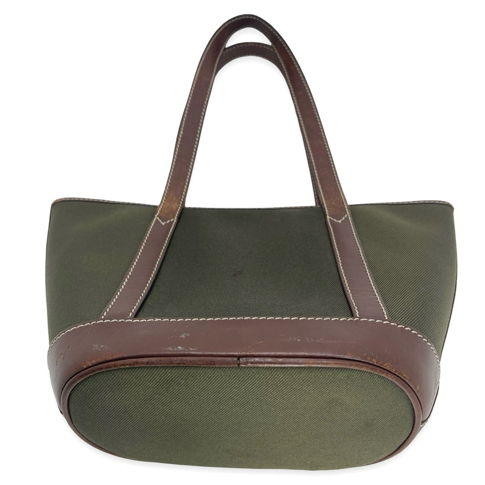 Hunting World Leather & Canvas Olive Tote - Picture 5 of 14
